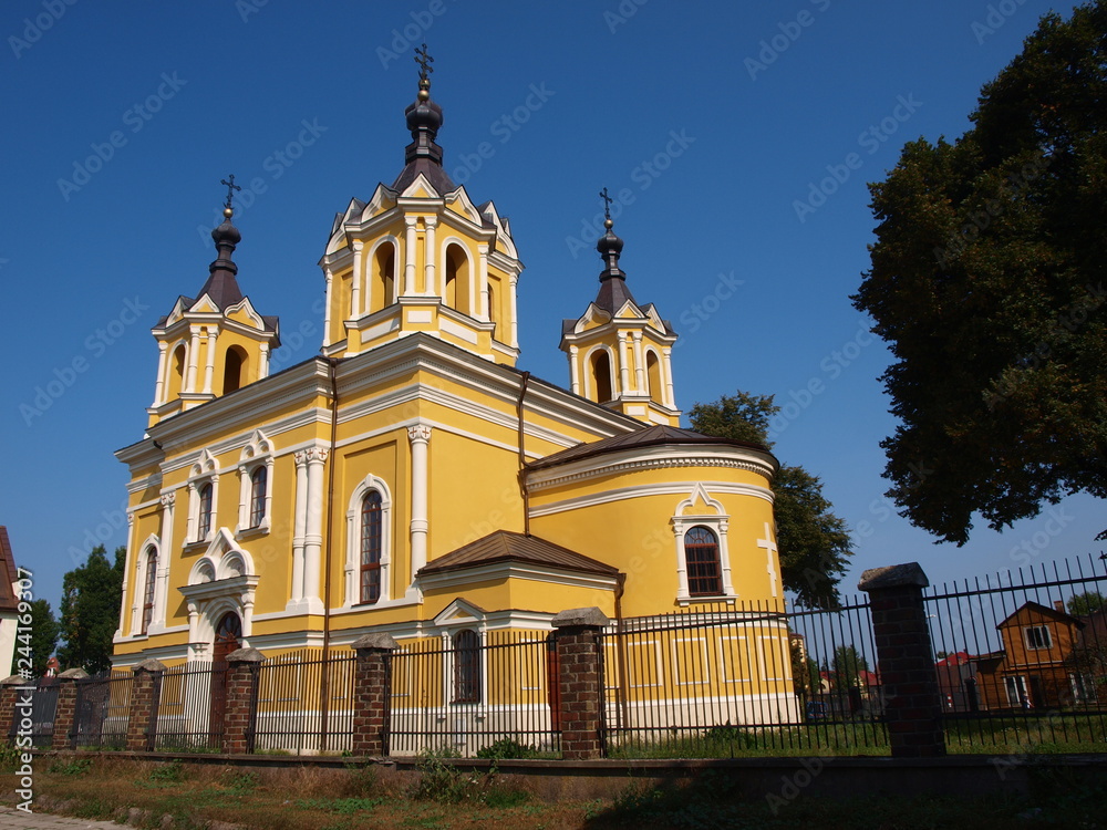 Fototapeta premium Orthodox church in Tomaszów Lubelski, Poland