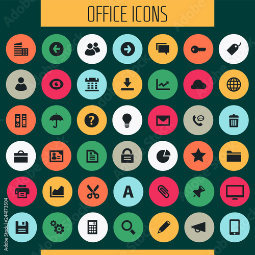 Big UI, UX and Office icon set