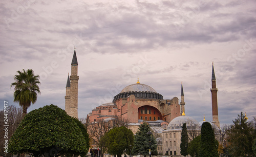 Hagia Sophia in Istanbul bei schlechten Wetter