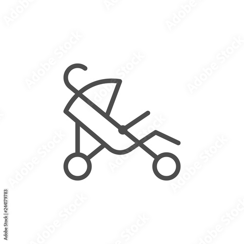 Stroller line icon