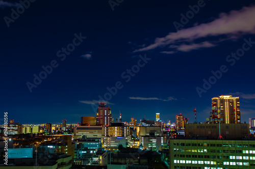 大阪冬の夜景