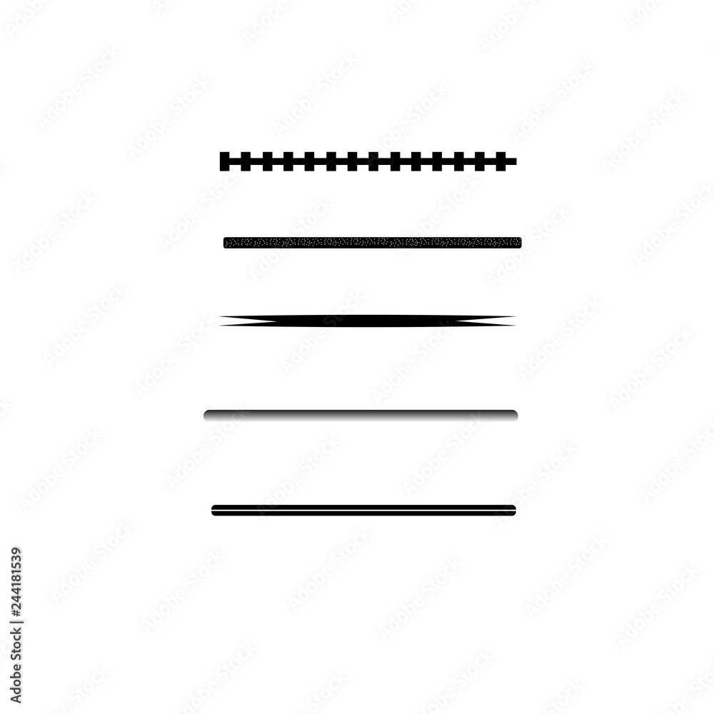 Set of brushes vector graphics Set of brushes vector graphics