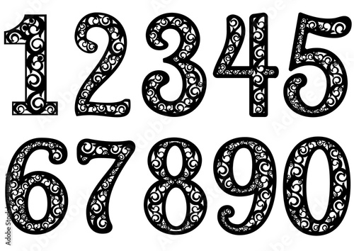 laser cutting digit pattern