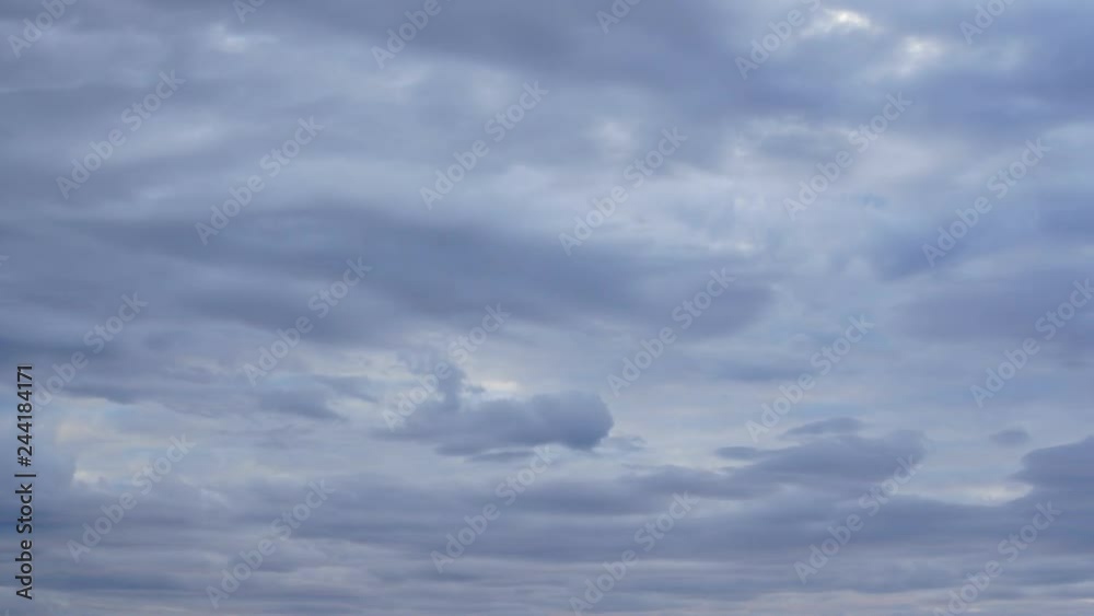 Black clouds before raining,time lapse
