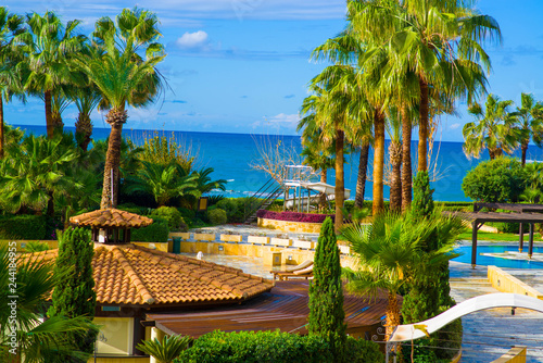 beautiful view of the hotel near the sea