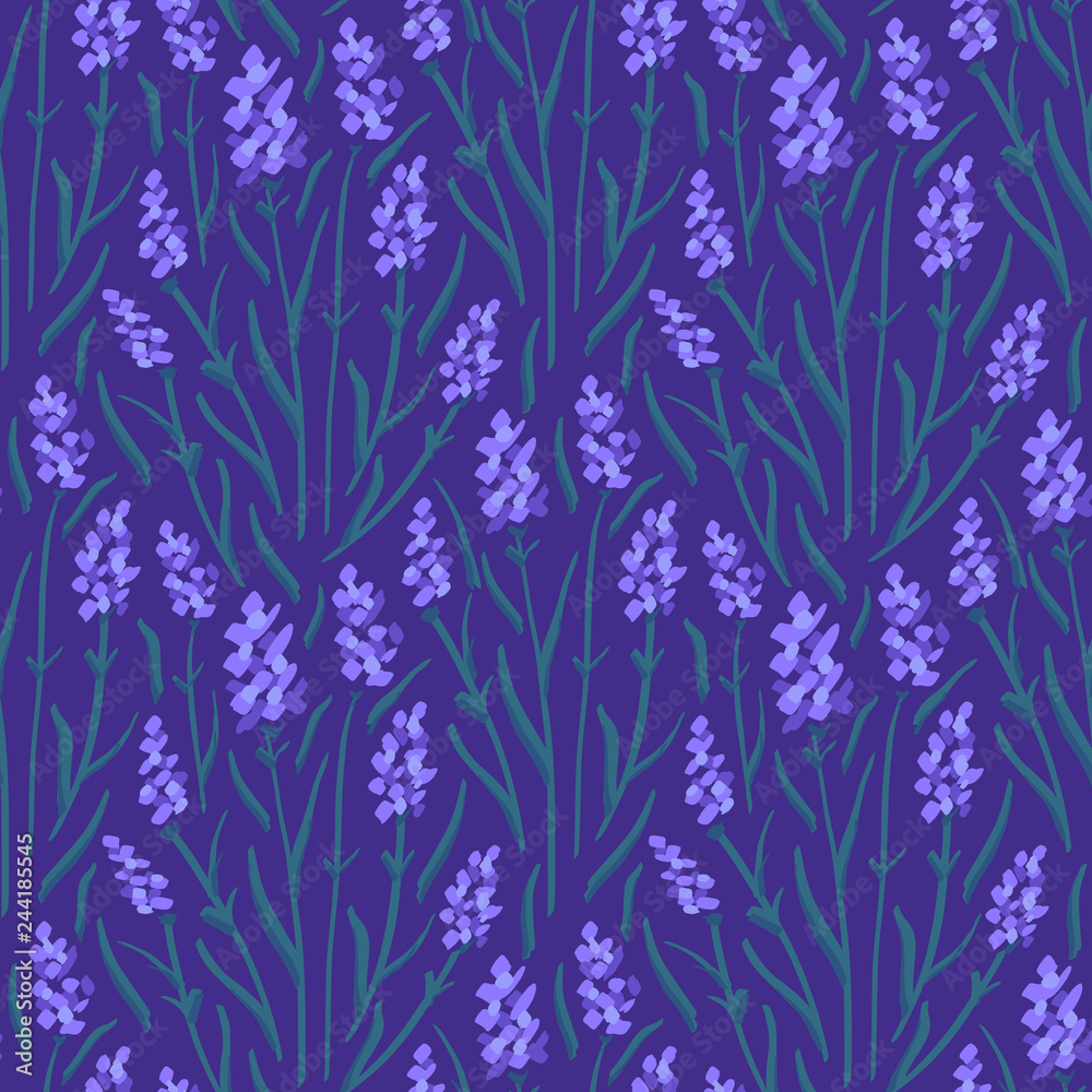 Fototapeta premium Flower Pattern. Endless Background. Seamless