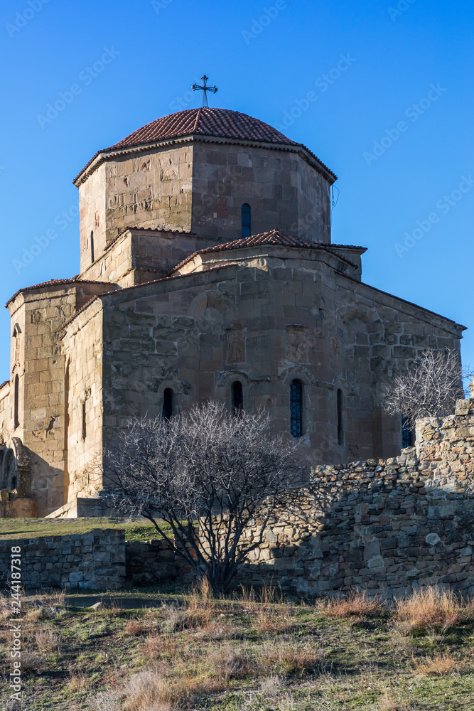 Jvari Monastery. It is a V-VI century Georgian Orthodox monastery in Mtskheta (near confluence Kura and Aragvi rivers), eastern Georgia. It`s listed as a World Heritage by UNESCO