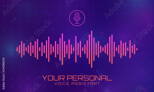 Personal assistant vector.
