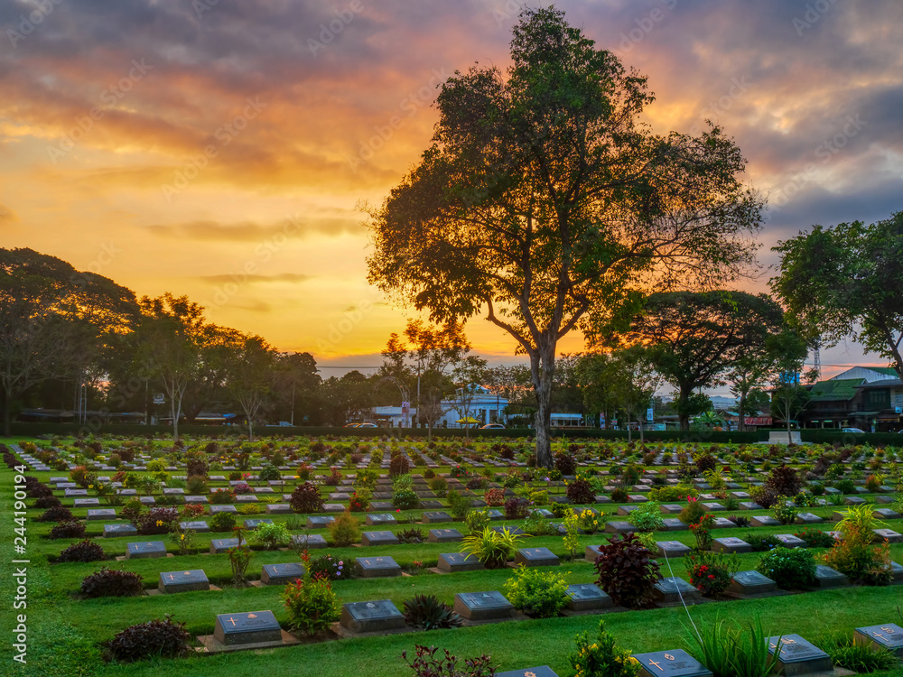 Obraz premium kanchanaburi war cemetery