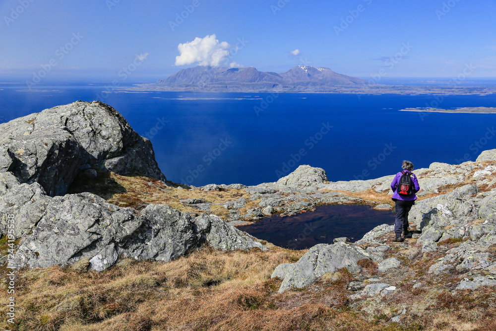 On a tour of Mosfjellet in Brønnøy municipality, Nordland county