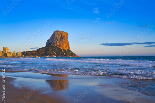 Arenal Bol beach in Calpe in Alicante photo