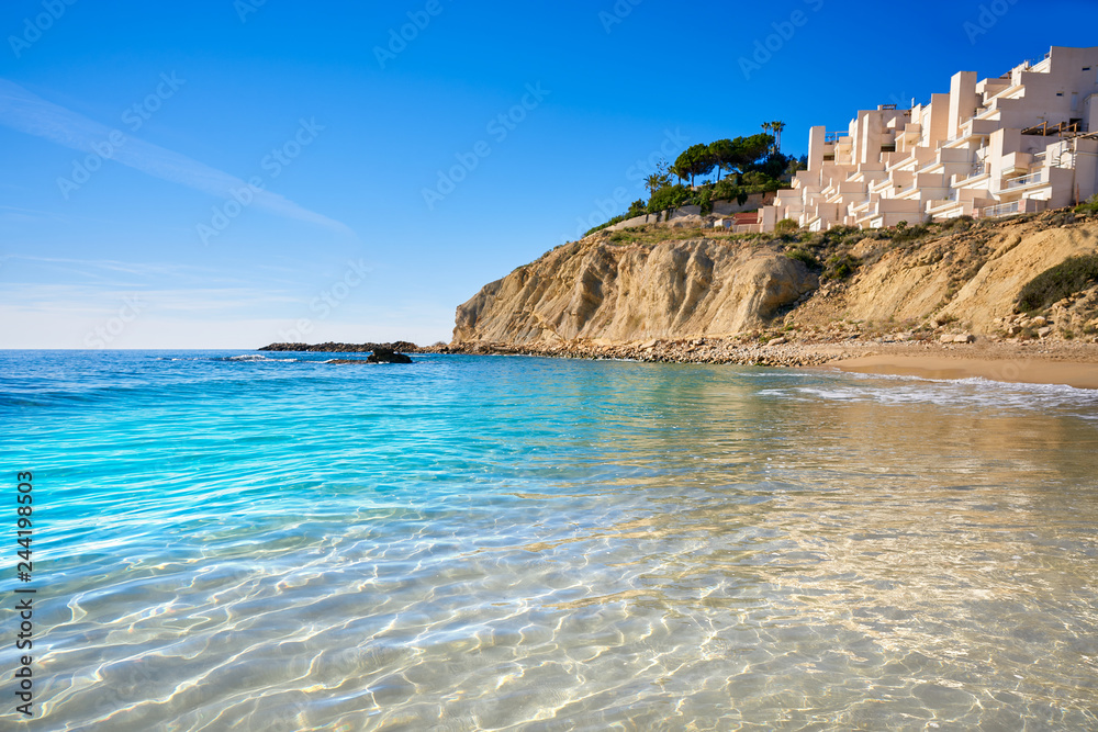 Fototapeta premium Campello of Alicante Cala Lanuza beach