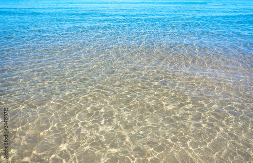 Fototapeta Naklejka Na Ścianę i Meble -  Clear beach water sand in Costa Blanca