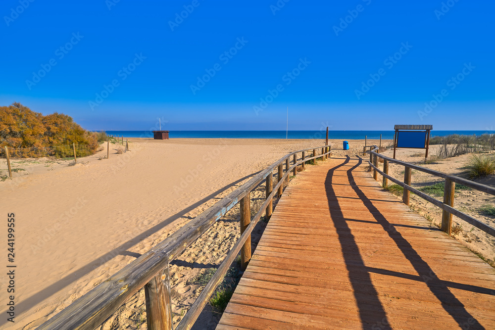 El Carabassi beach in Elx Elche of Alicante