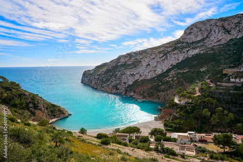 La Granadella beach in Javea of Spain