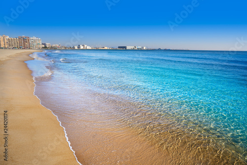 Fototapeta Naklejka Na Ścianę i Meble -  Santa pola Gran Playa beach Lisa Alicante
