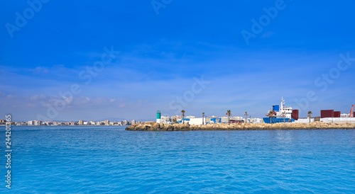 Santa Pola port and skyline in Alicante