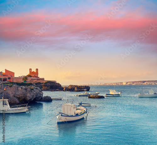 Nova Tabarca island port in Spain