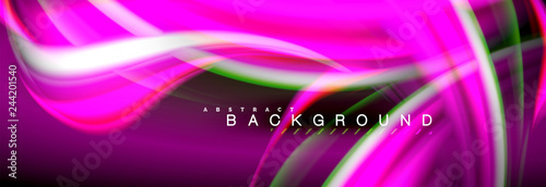 Blurred fluid colors background, abstract waves lines, mixing colours with light effects on light backdrop. Vector artistic illustration for presentation, app wallpaper, banner or posters