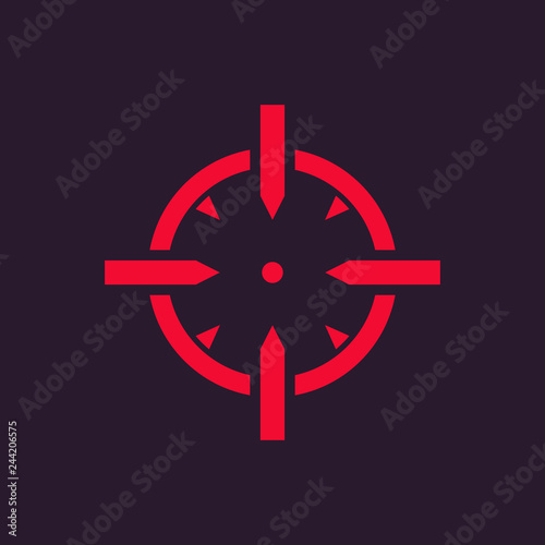 crosshair vector icon