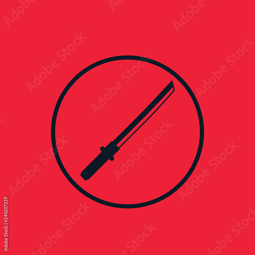 katana icon, vector