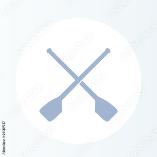 Oars, rowing icon