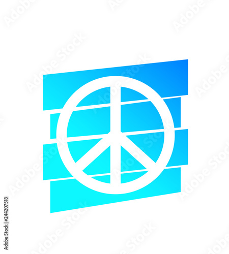 peace sign, vector poster design