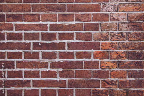 wall texture background. old red brick wall texture background