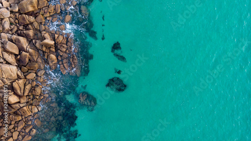 Beautiful aerial view of the coast