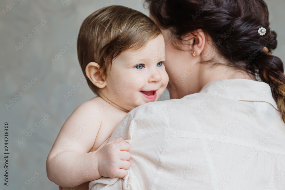 Little baby in the arms of my mother Little baby in the arms of my mother