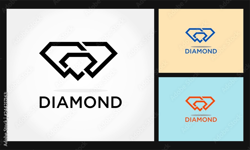diamond icon vector logo diamond icon vector logo
