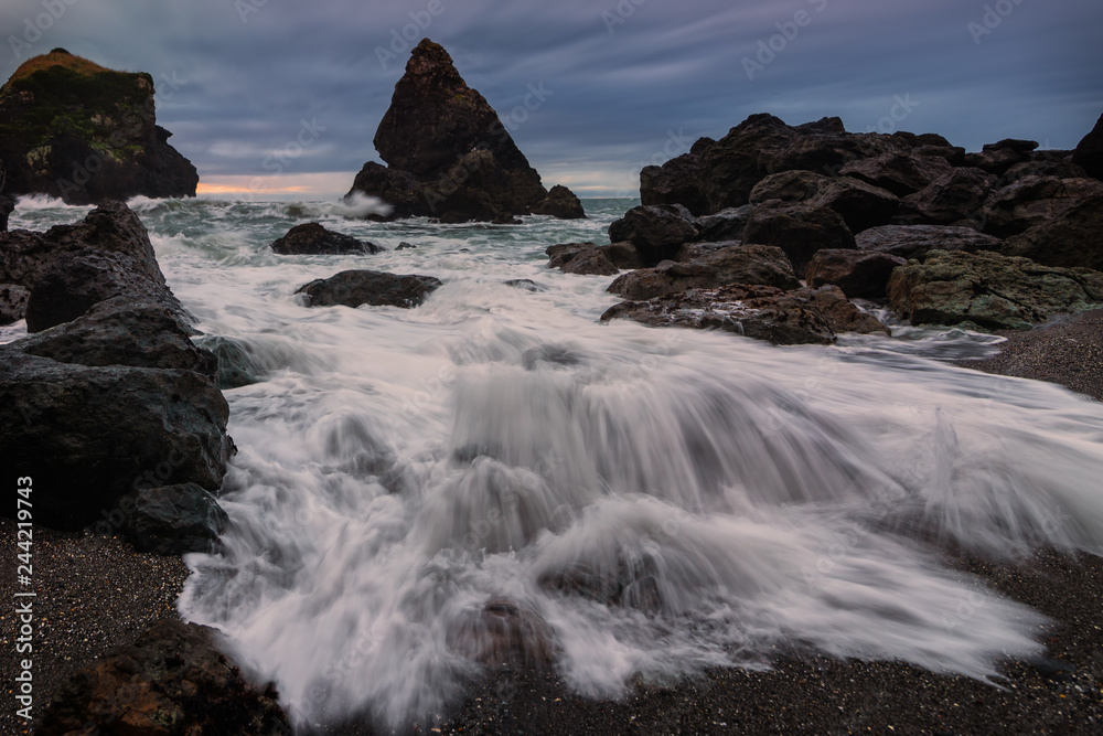 Sunset at a Rocky Northern California Beack Sunset at a Rocky Northern California Beack