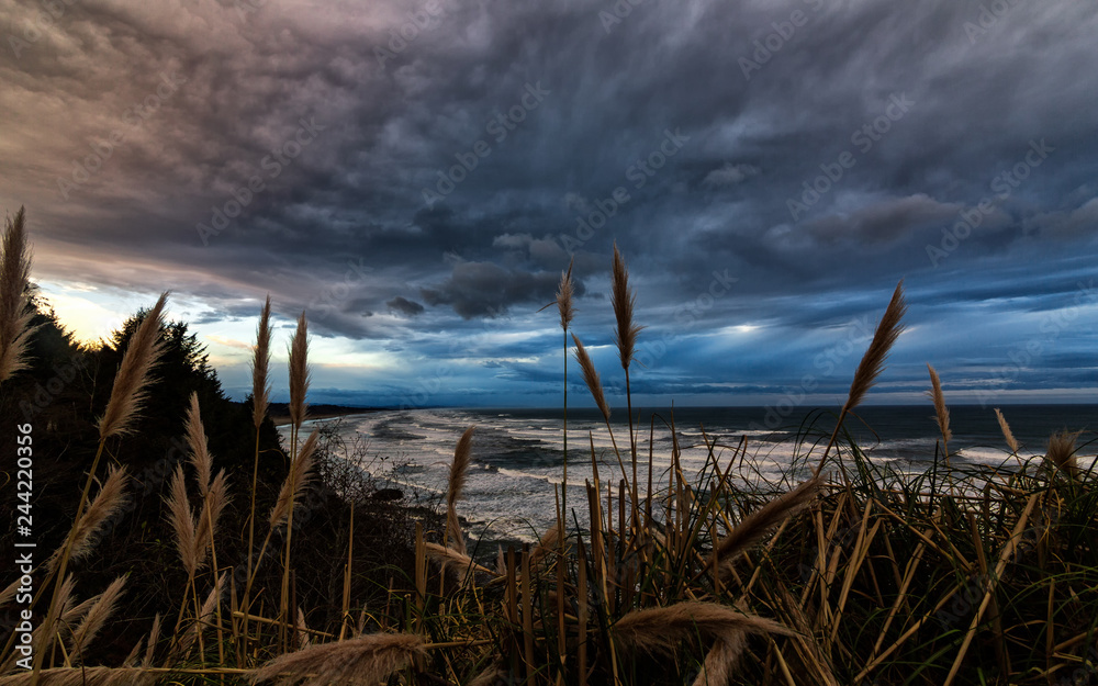 Sunset at a Rocky Northern California Beack