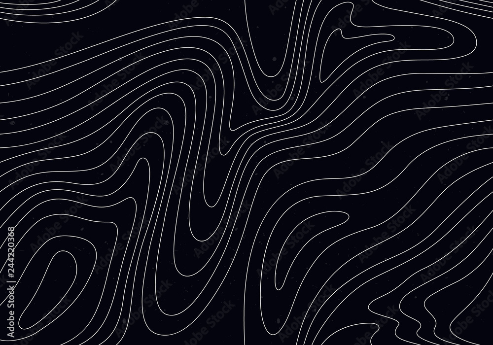 Black Background with White Stripes. Seamless Pattern with Optical Illusion