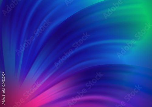 Colorful Abstract Background with Blurred Parts. Blue and Purple Gradient Waves. Bright Vector Pattern