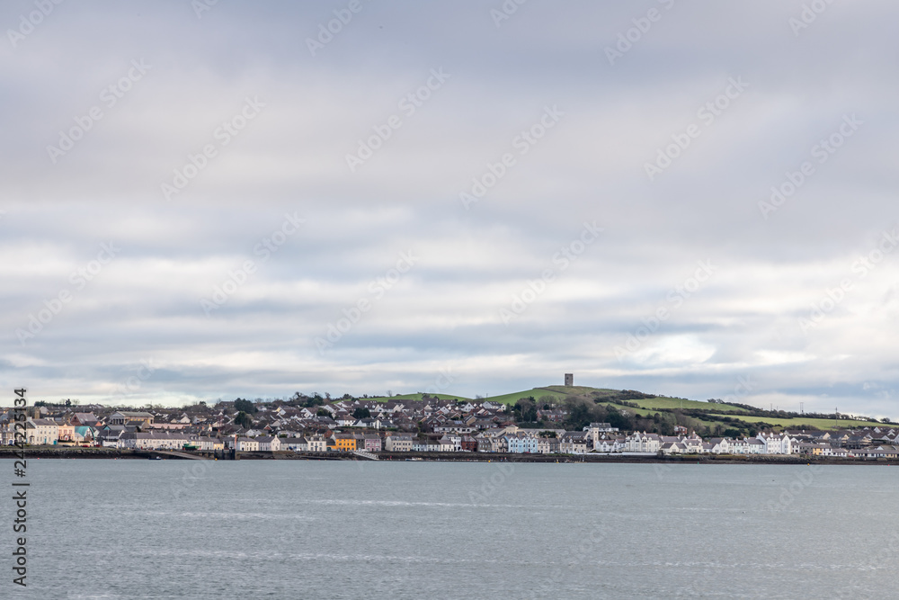 Strangford lough and Portaferry village Strangford lough and Portaferry village
