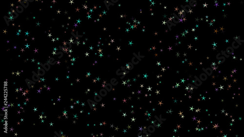 Background of multi-colored stars. Abstract background pattern.