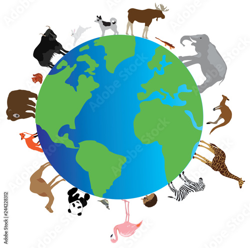 Vector Planet Animals.