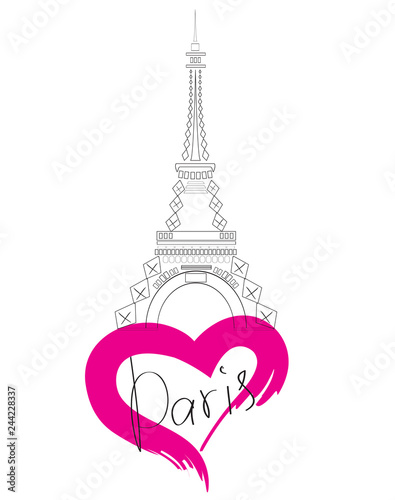 Vector Eiffel Tower.