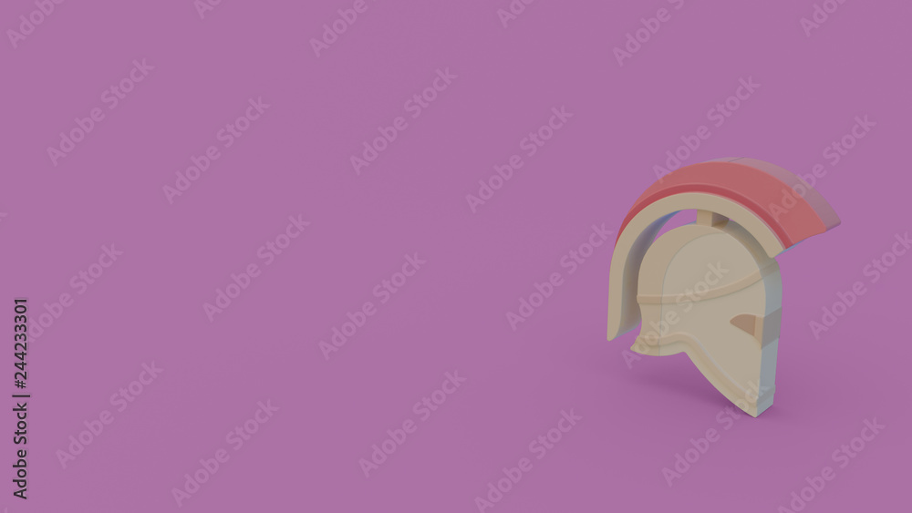 3d icon of ancient helmet 3d icon of ancient helmet
