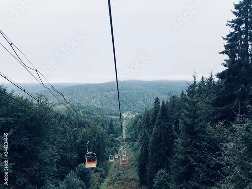 chairlift in the mountains