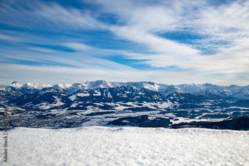 Alpen - Winter - Panorama - Allgäu - malerisch