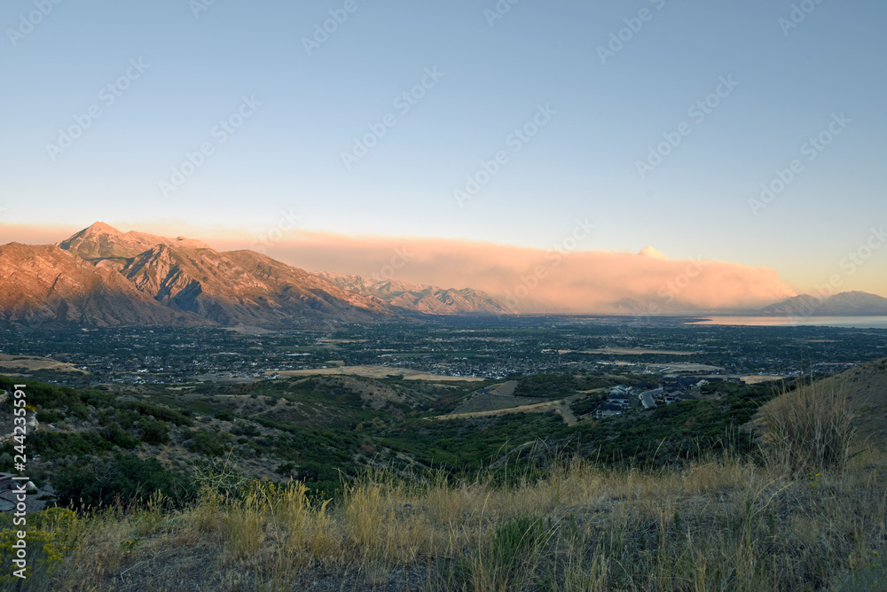 Obraz premium Forest fires - Utah Valley, Utah
