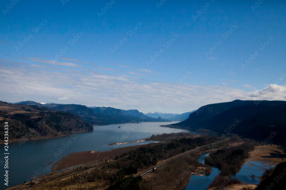 view of columbia river gorge