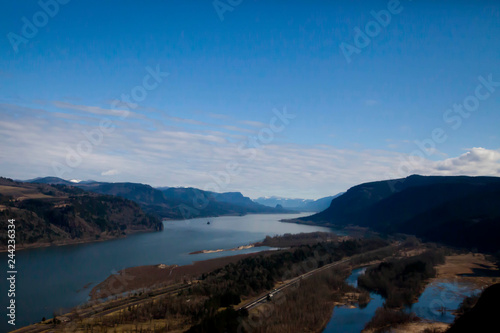 view of columbia river gorge