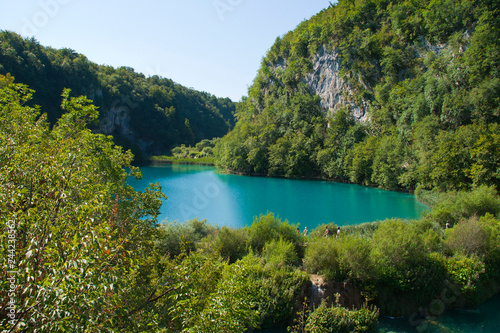 Beautiful view of Plitvice Lakes National Park in Croatia. © Viaceslav