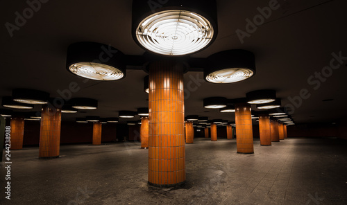 Canvas Print Messe Nord U-Bahn