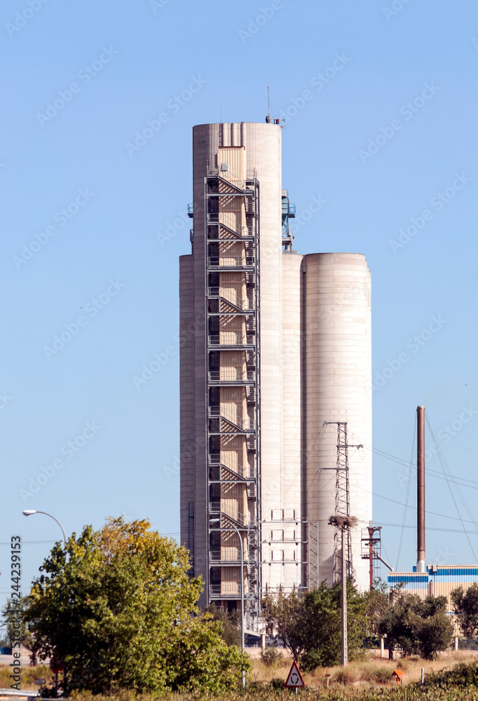 custom made wallpaper toronto digitalPower plant located in the fields of La Rioja in Spain on a sunny day.