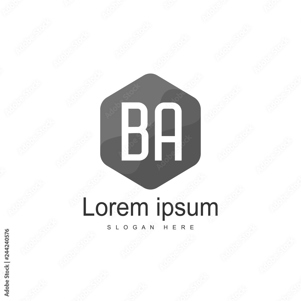 Letter Logo BA Template Vector Design Letter Logo BA Template Vector Design