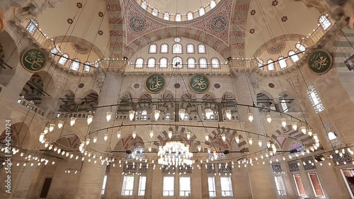 Istanbul Ottoman Kilic Ali Pasa Mosque Interior Chandelier